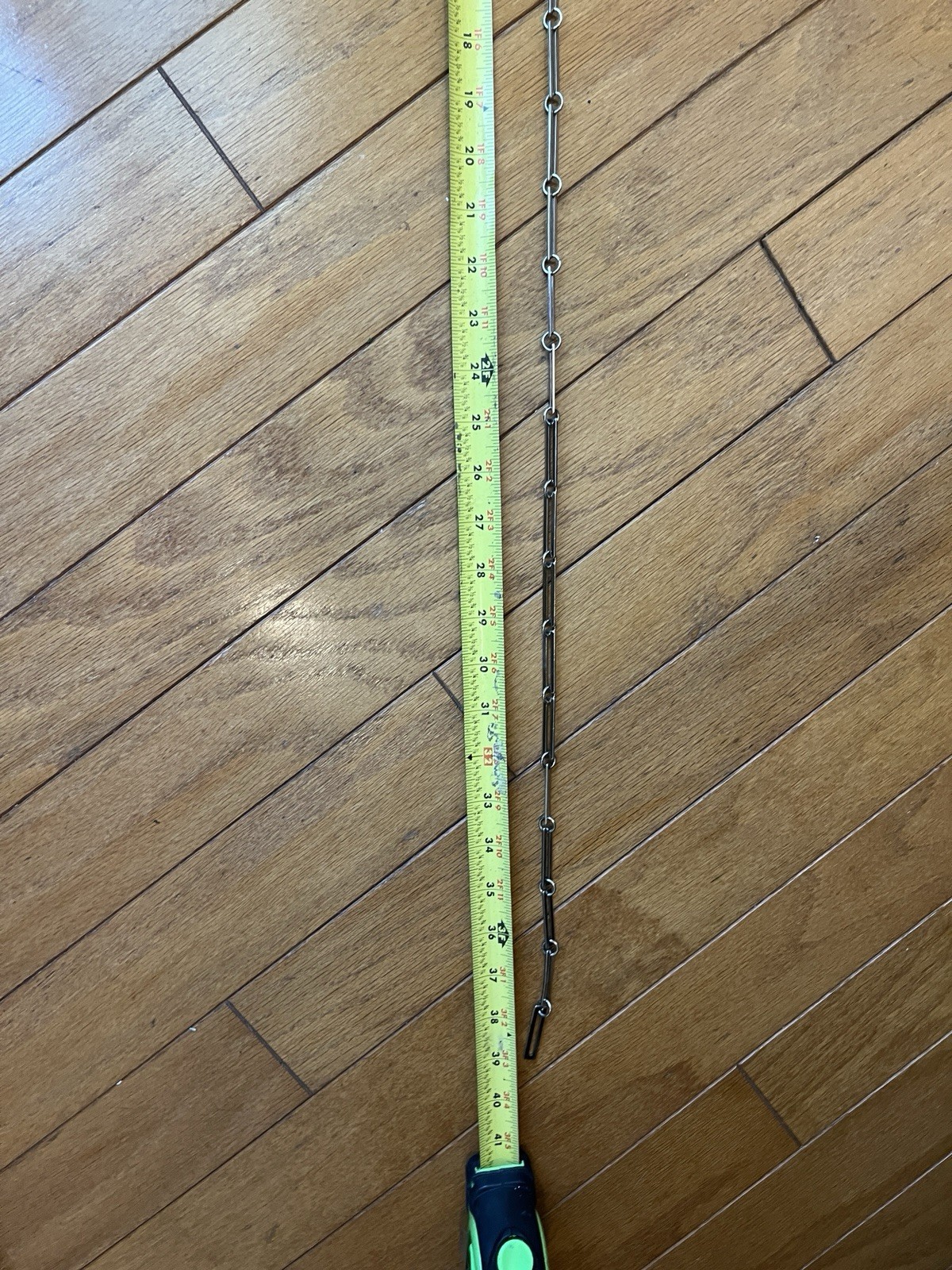 Statement Belt Silver Metal Circle Rectangle Link… - image 3