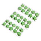 100 Pcs Green Hydroponic Garden Pod Labels Self Adhesive PVC Stickers