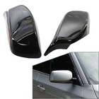 For BMW E60 E61 2004-2007 05 06 Pair Glossy Black Rear View mirror Cover Shell
