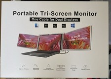 MNN 14 Triple Portable Monitor FHD 1080P IPS Laptop Screen Extender