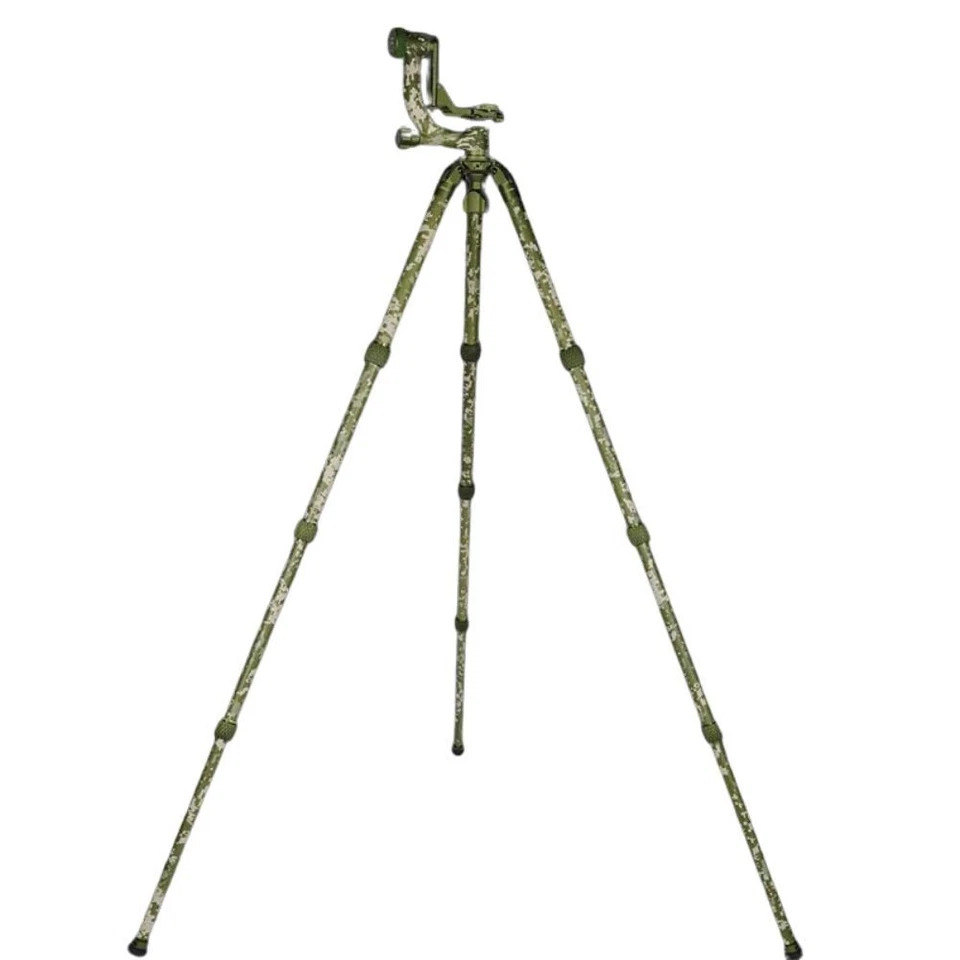 Sirui CT-3204 +CH-20 Carbon Fiber outdoor Camo Tripod w Gimbal Head Light - Image 2 of 4