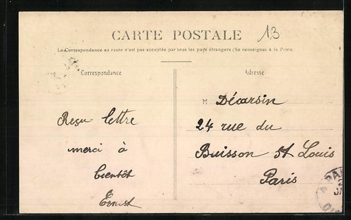 CPA Tricot, La Route de Rollot 1909 - Picture 2 of 2