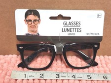 Amscan Eye Glasses Halloween Accessory Nerd Glasses Halloween Cosplay NEW