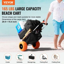 Beach Dolly with Big Wheels for Sand, Heavy Duty Cart for Beach 360
