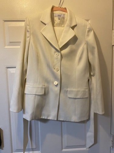 Le Suit Hosenanzug weiß Größe 10