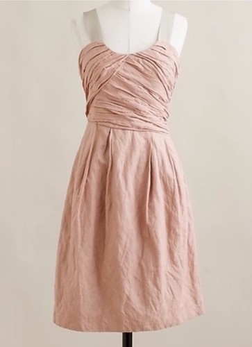 J. Crew Women's Vivette Gauze Dusty Rose Pink Dress Sz. 6 NWT - Picture 6 of 12