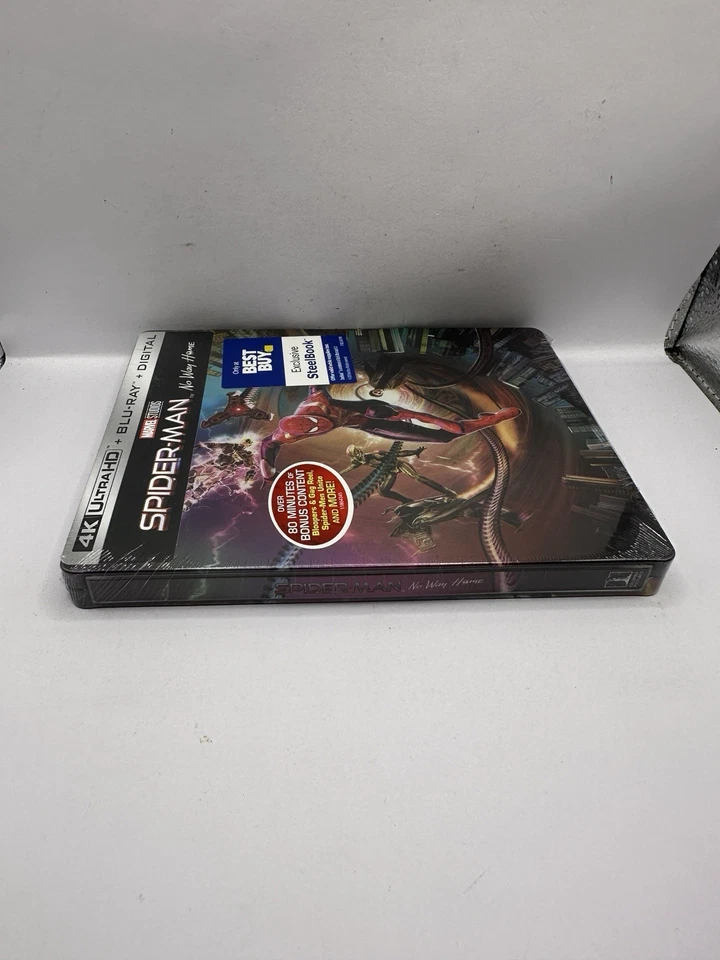 Spider-Man No Way Home - Marvel 4K Steelbook *New&Sealed* Best Buy Exclusive - Image 3 of 4