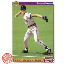 1992 Upper Deck Gold Hologram Baseball Card #643 Travis Fryman Detroit Tigers DS