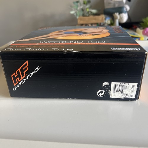 Aufblasbarer Hydro Force Swim Weekend Schlauch Schwimmring Schwimmer Getränkehalter 2 Griffe - Bild 2 von 6