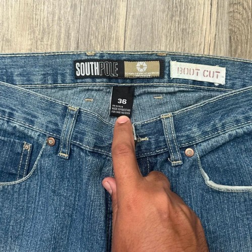 Y2K Southpole Bootcut Fit Denim Jeans Größe 34X32 - Bild 5 von 8