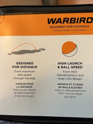Callaway Warbird Golf Balls (2 Packs of 24 Balls, 2023 Version ) White *NEW* - Picture 5 of 5