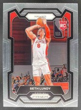Seth Lundy 2023-24 Panini Prizm Base RC #138 Hawks