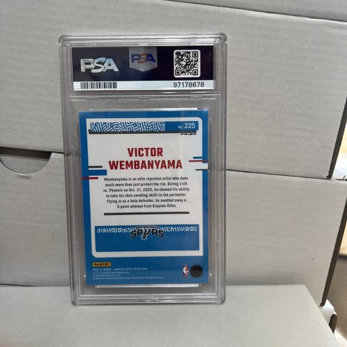2023 Donruss Optic Victor Wembanyama Rated Rookie Holo PSA 10 - Bild 2 von 2