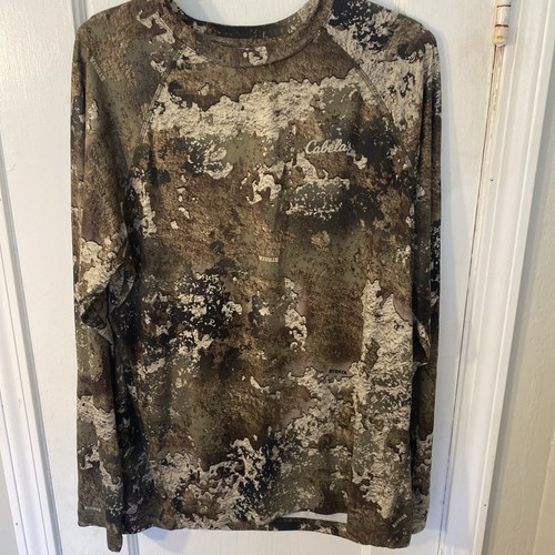 Cabelas Hemd Herren Medium Strata Camo Langarm leicht Performance