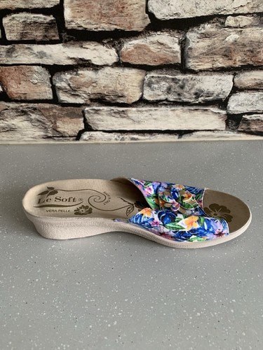 Vera Pelle Le Soft Women’s Casual Slip On Floral Sandal Shoes Ladies Size UK 6.5 - Picture 7 of 12