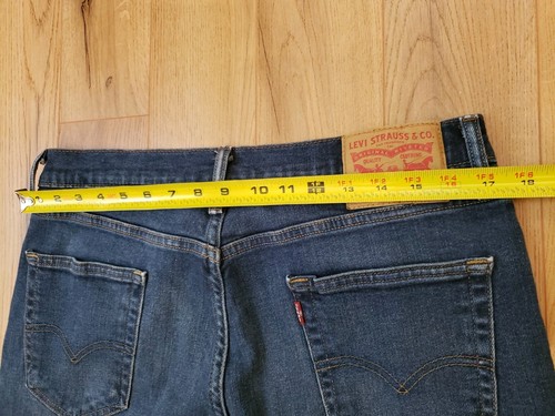 Levis 514 Jeans Mens 34 x 32 Straight Denim Light Distress Boot Cut EXCELLENT! - Picture 14 of 15
