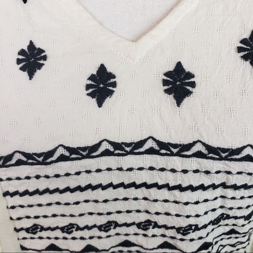 WALTER BAKER embroidered boho tunic top small - Picture 2 of 8
