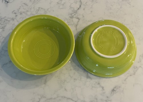 Fiesta Ware Schüssel HLC 2er Set Zitronengras 7" Salat Müsli grün Schüsseln