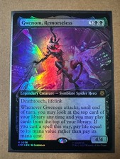 Gwenom, Remorseless FOIL EXTENDED MYTHIC Marvel's Spider-Man SPM MTG Magic NEW