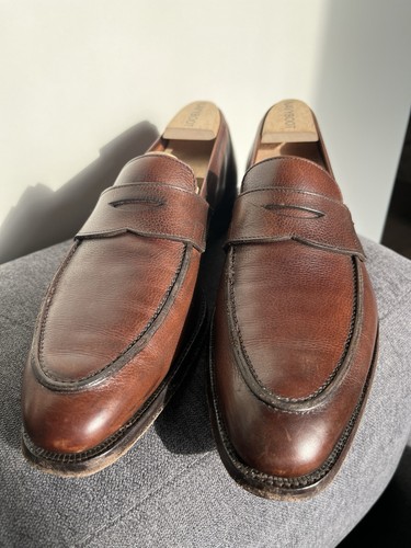 Crockett & Jones Cadogan Classic Brown Leather Luxury Shoes 28cm - Picture 5 of 24