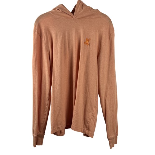 Psycho Bunny Hoodie Shirt Mens Large Pullover Lightweight Pima Cotton Peru - Picture 1 of 20