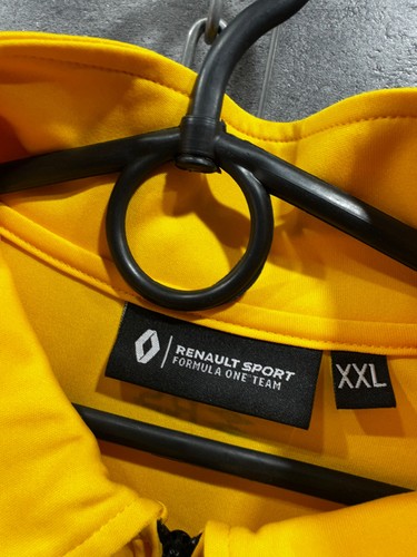 Renault Sport Racing Formula One 1 F1 Black Yellow 1/4 Zip Polo Shirt Size 2XL - Picture 3 of 16