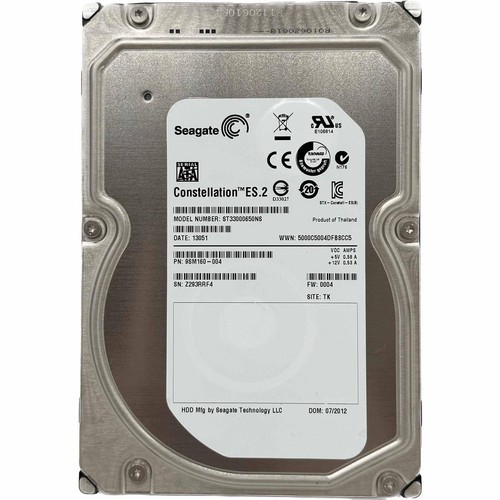 SEAGATE ST33000650NS 3TB HDD 3,5" SATA FESTPLATTE SERVER 3000GB DISK RIGID PC