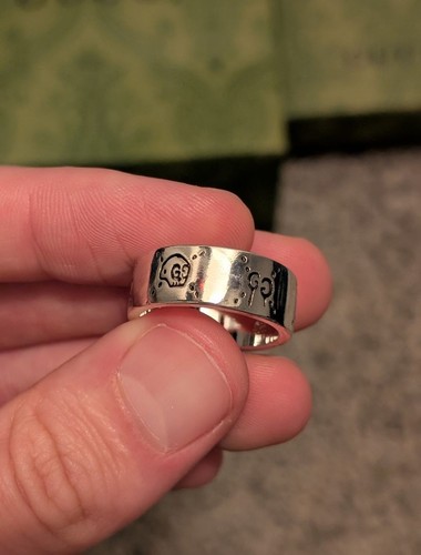 Gucci Ring Sterling Silver 925 Size 10. Unisex - Picture 7 of 8