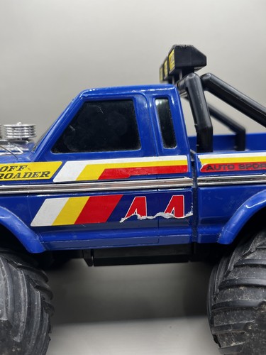 Vintage Untested Radio Shack Off Roade Dashr49 Blue 4x4 Truck RC ONLY For Parts - Picture 7 of 13