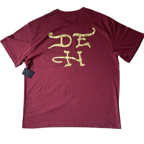 Maglietta ED HARDY Dragon Flames maglietta rosso vino uomo taglia X-Large streetwear NUOVA con etichetta - Foto 3 di 6