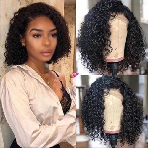 Women's Wig Cover Curly Wigs for Synthetic Black Large Amount Hair - Imagen 6 de 11