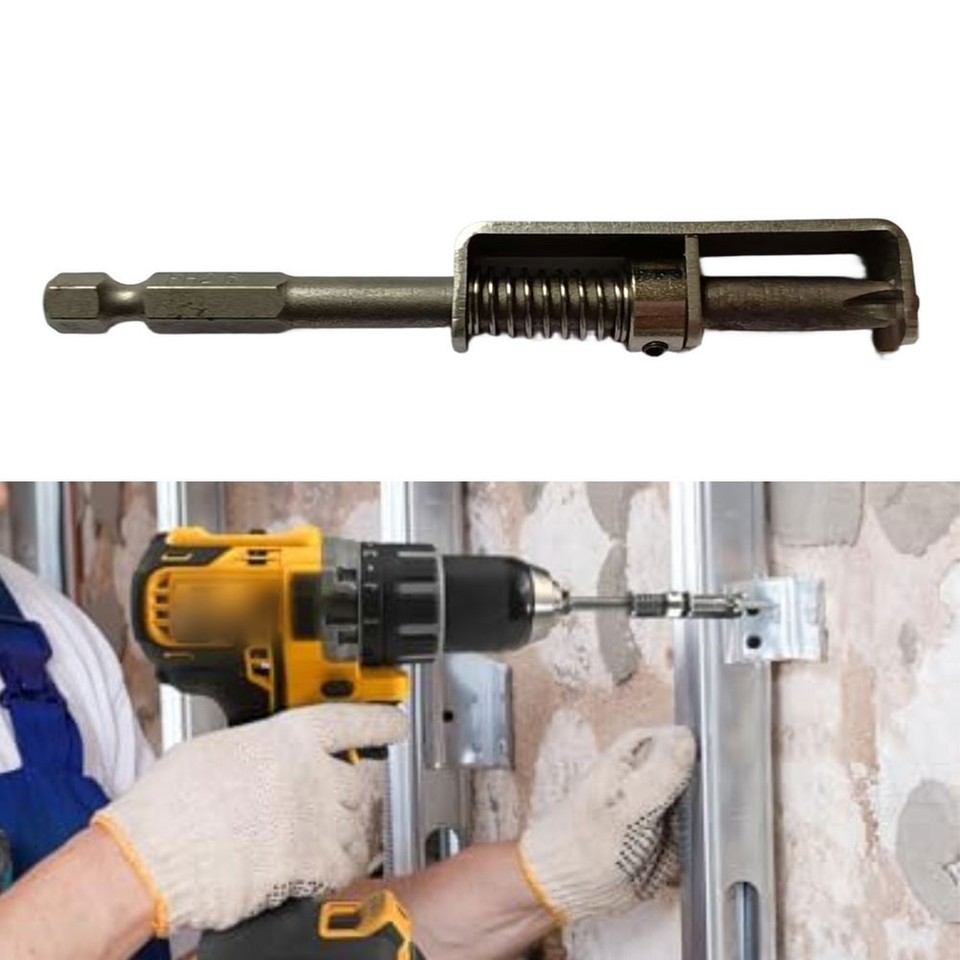 Spring Based Screwdriver Positioning Bit with Spring Loaded AntiDrop Mechanism for Safety ...