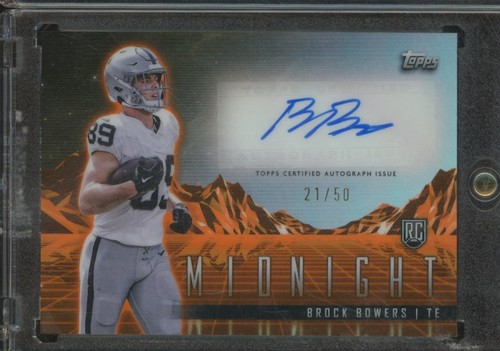 2024 Topps Midnight BROCK BOWERS RC Rookie Auto Horizon Summer /50 MWI16