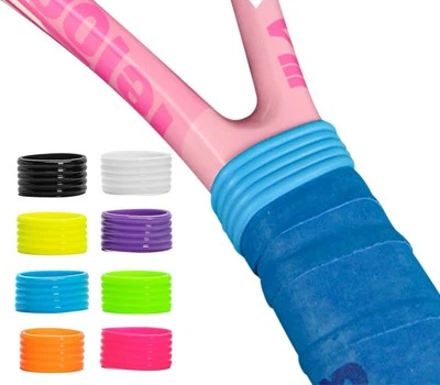 Ulawellor 8 Stück Gummi Ring,Tennisschläger Griffband,Tennisschläger Fix Ri