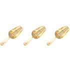 3pcs Brass Shell Tea Spatula Mini Spoon Individual Cereal Mini Supoon Cookie ...