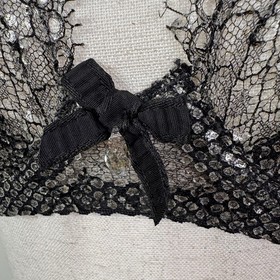 Agent Provocateur Sianna Bra Black 32C NWT RARE Snake Print Metallic Sheer