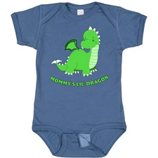 Inktastic Mommy's Lil' Dragon Baby Bodysuit Family Dragons Mother Son Daughter