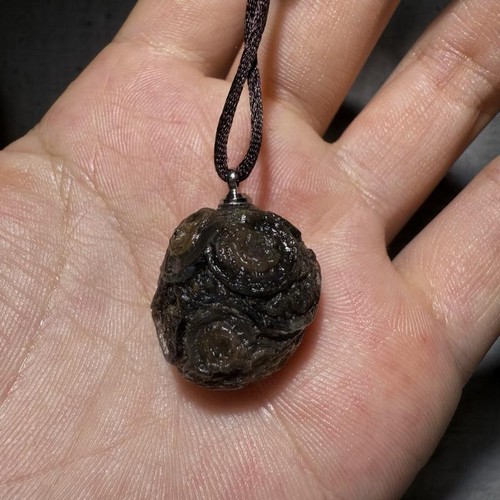ππ₯πRare China Inner Mongolia Gobi Eye Rough Agate Specimen Pendant - Picture 10 of 10