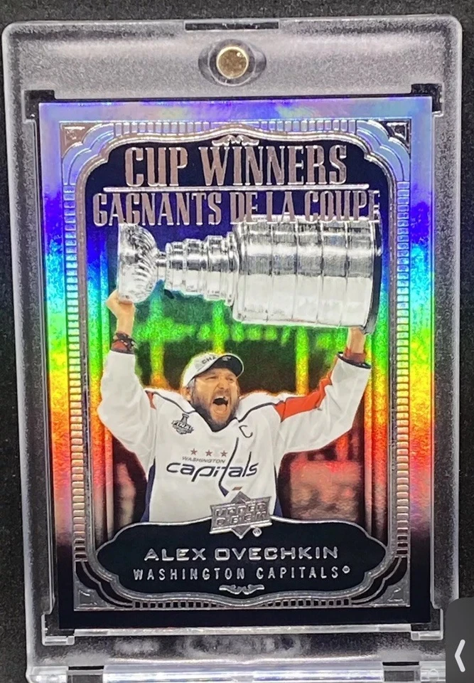 Alex Ovechkin  RARE RAINBOW STANLEY CUP REFRACTOR  INVESTMENT CARD SSP CAPITALS - Image 3 of 3
