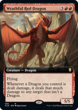 Near Mint x 1 Wrathful Red Dragon - Foil - Extended Art Commander Legends: Battl