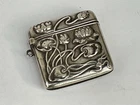 An Antique 800 Silver Art Nouveau Vesta Case c.1910 and Probably German/Austrian