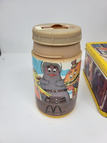 Aladdin 1982 Ronald McDonald's Sheriff Of Cactus Canyon Metal Lunchbox W Thermas - Picture 10 of 16