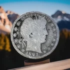 1893 P BARBER QUARTER DOLLAR - US COLLECTIBLE COIN 90% SILVER