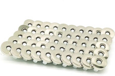 50 Sets Silver Tone Magnetic Purse Snap Clasps Button/Great for Closure Purse Ha