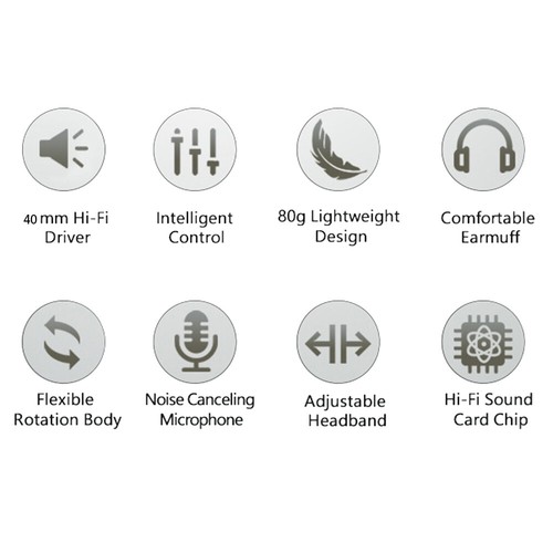 USB Headset Headphone with Microphone Noise-Cancelling For PC Computer Call Chat - Afbeelding 15 van 19