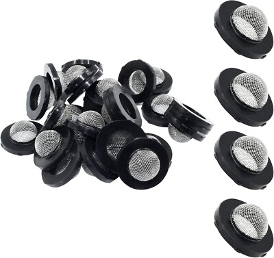 #ad 30Pcs Stainless Steel Garden Hose Screen Filter Pressure Screen Washer Hose Fil $8.91