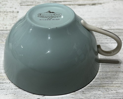 Franziskaner Porzellan Silber Kiefer Tassen und Untertassen 5er Set, Made in USA - Bild 20 von 21