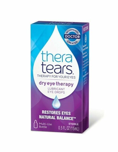 ( LOT OF 3 ) Thera Tears DRY EYE THERAPY LUBRICANT EYE DROPS 15 mL • EXP : 12/25 - Picture 1 of 1