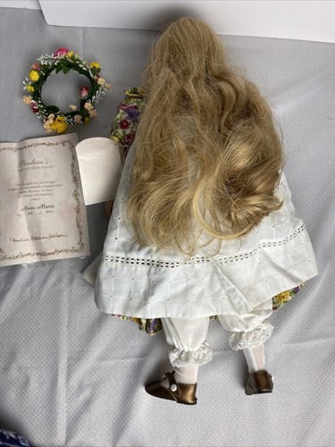 Pauline's Doll Anne-Marie Limited Edition 363/950 herausragendes Schönheitsporzellan - Bild 9 von 11