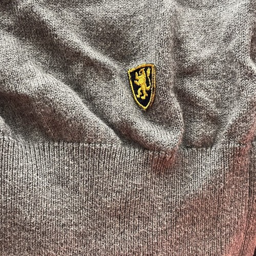 Cashmere Blend Lincs Golf Mens Size Medium V-Neck Ribbed Pullover Sweater - Picture 5 of 12